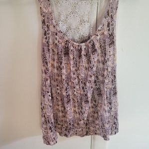 Lace tank top